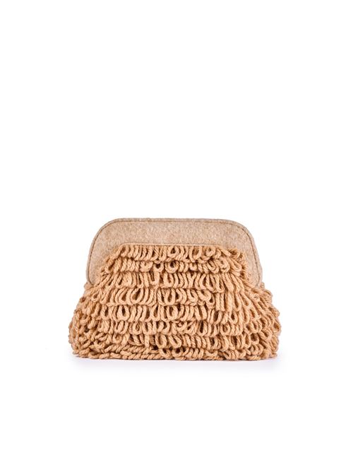 Clutch Cecile Fringe Cammello viamailbag | CECILIE FRINGEC02